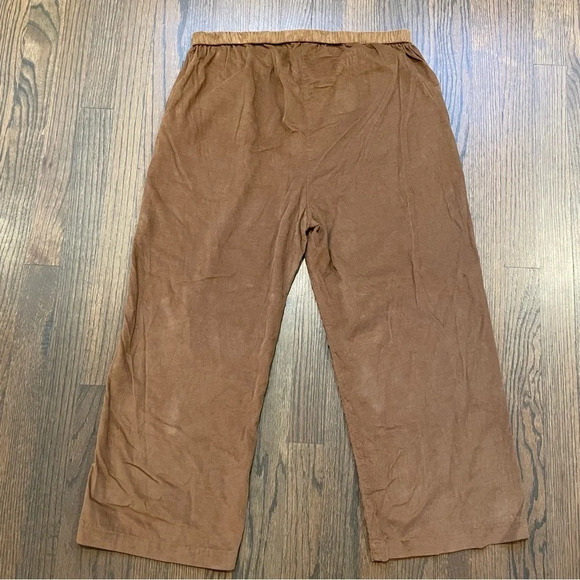 Voloshin Wren Corduroy Cropped Pants Trousers in Camel size Large - Picture 7 of 8